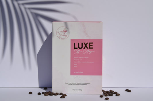 LUXE coffee collagen, 30s front packaging 